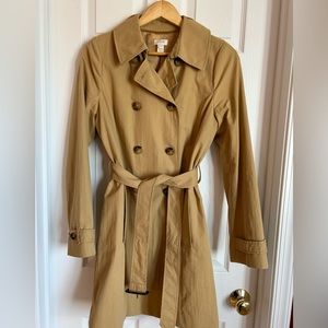 J. Crew trench coat size 8
